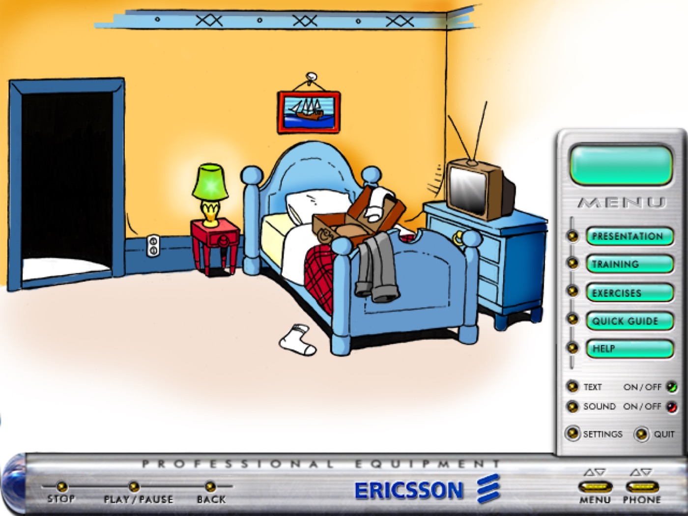 Ericsson Professional Equipment training interface