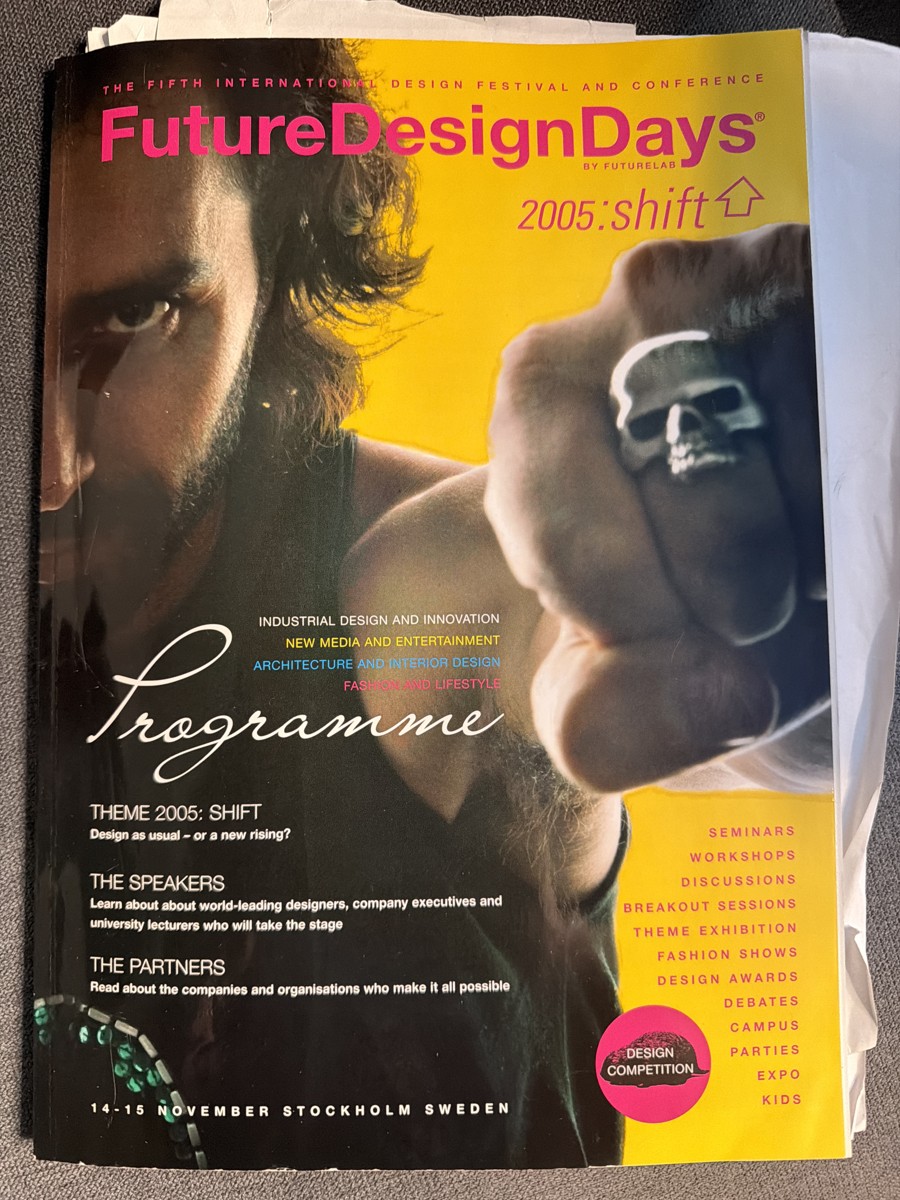 FutureDesignDays 2005 shift programme cover