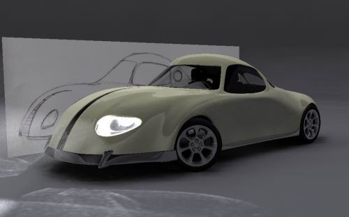 Early Jewel model beside Efva Attling's sketch