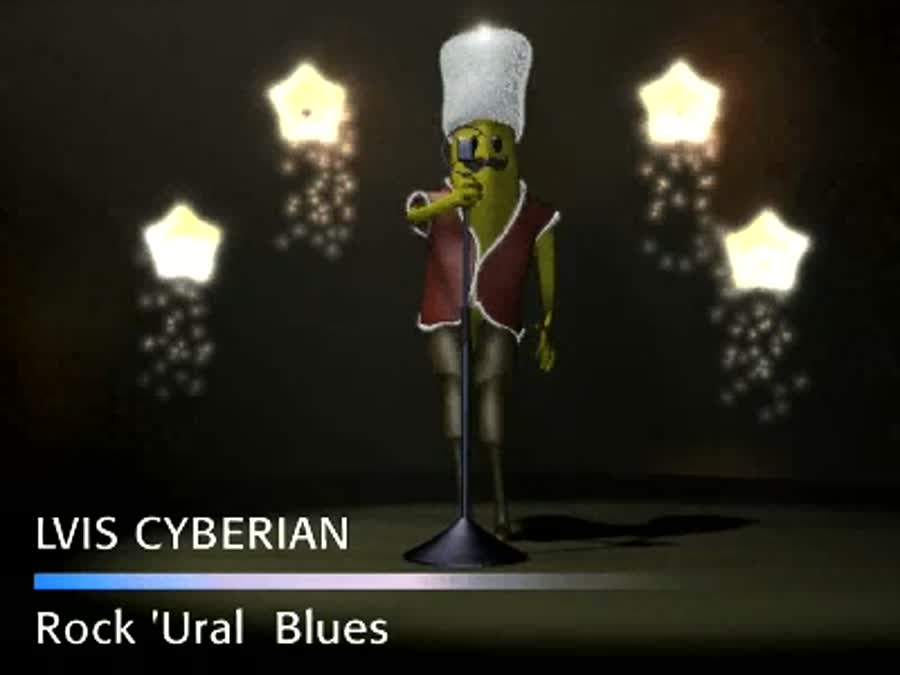 Animated character LVIS CYBERIAN performing
